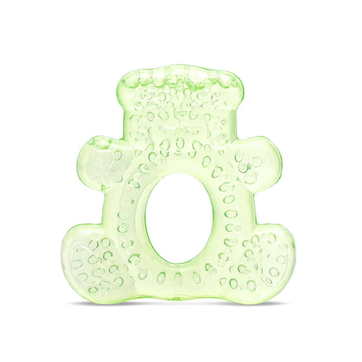 Lorelli Bei&szlig;ring B&auml;r K&uuml;hlbei&szlig;ring Zahnungshilfe massiert lindert wassergef&uuml;llt gr&uuml;n 