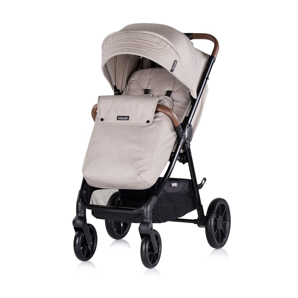Kombikinderwagen Ultera 2 in 1 Babyschale Fußabdeckung klappbar Korb hellbraun