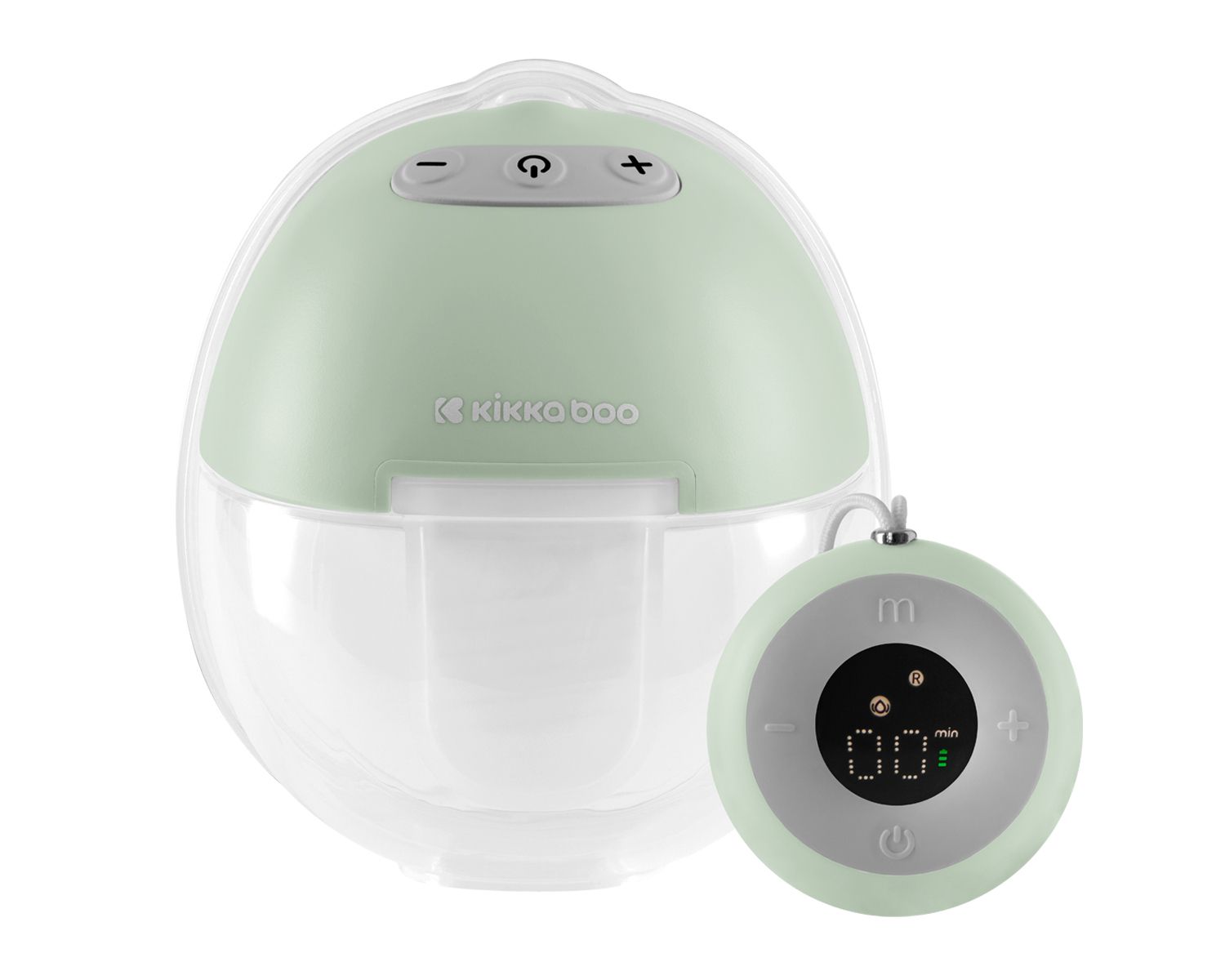 Kikka boo Milchpumpe Iris elektrisch, 180 ml Fassung, 9 Saugstufen, zwei Modis gr&uuml;n 