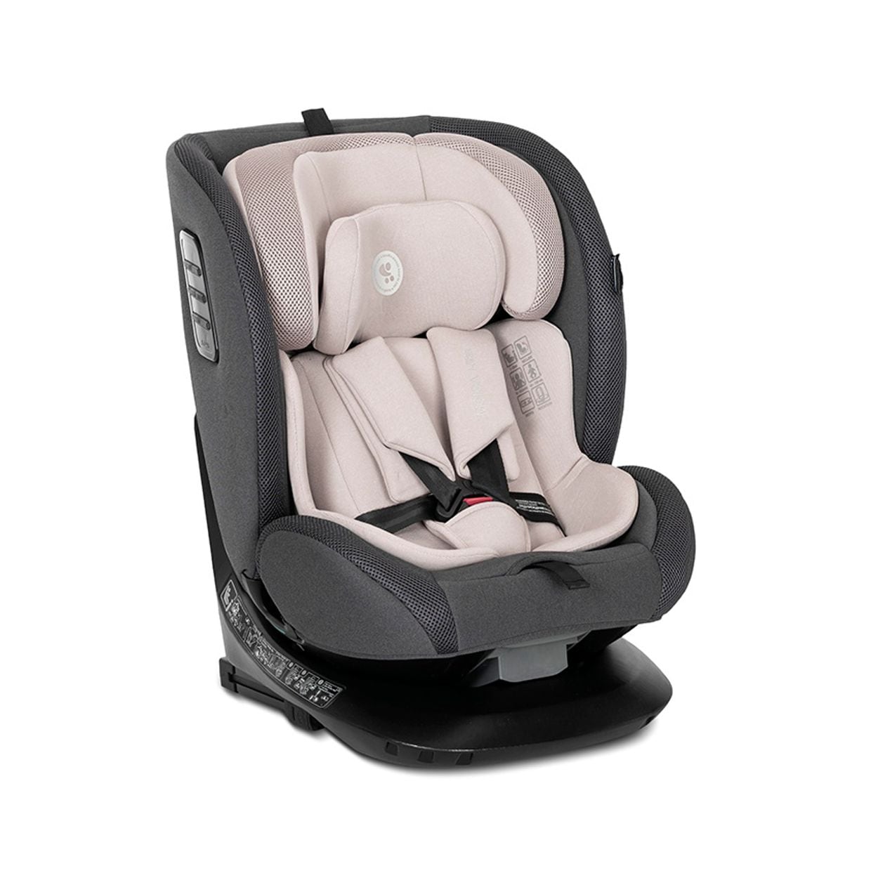 Lorelli Kindersitz Monza i-Size (40-150cm) Isofix, Anti-Rebound-B&uuml;gel, drehbar beige 