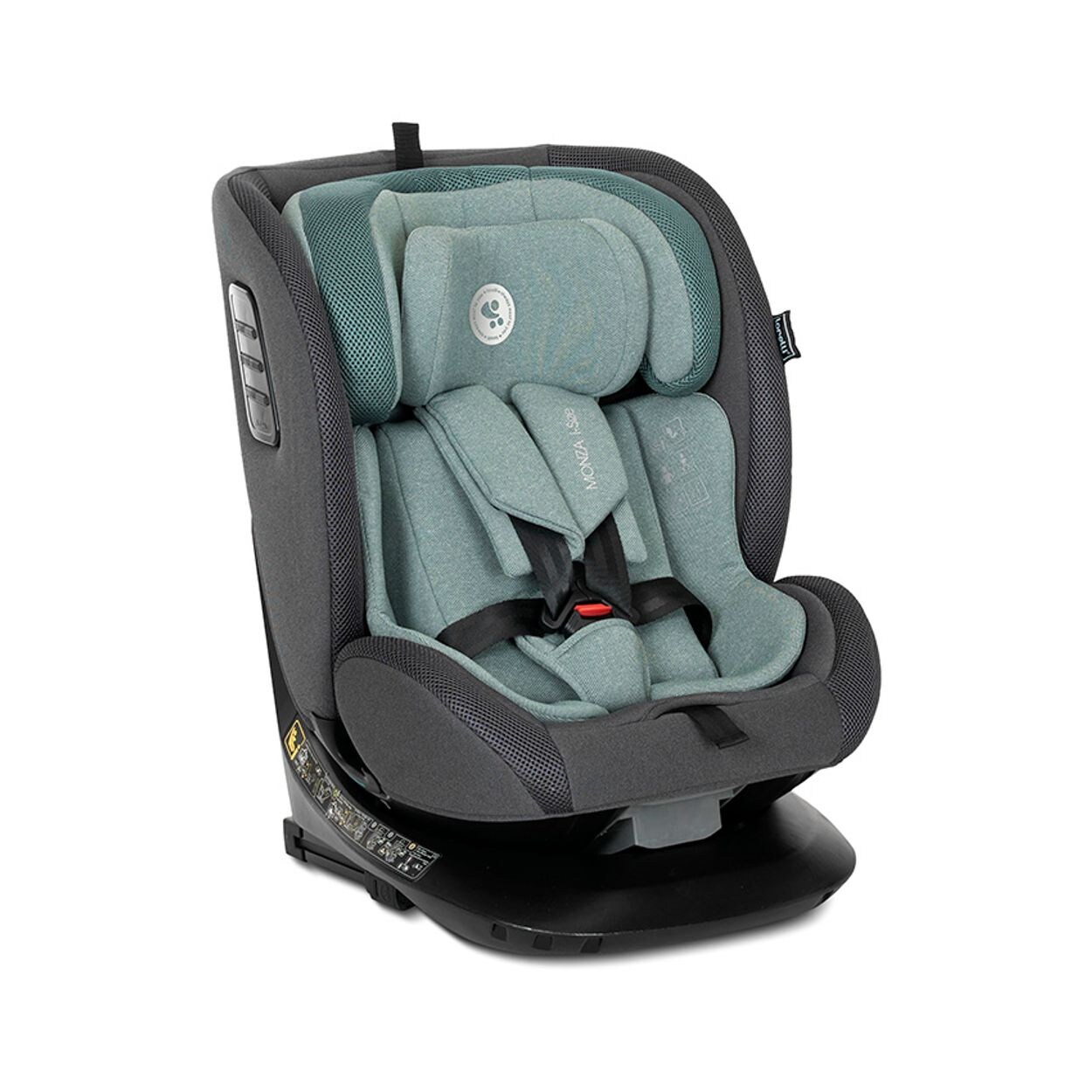 Kindersitz Monza i-Size (40-150cm) Isofix, Anti-Rebound-Bügel, drehbar grün