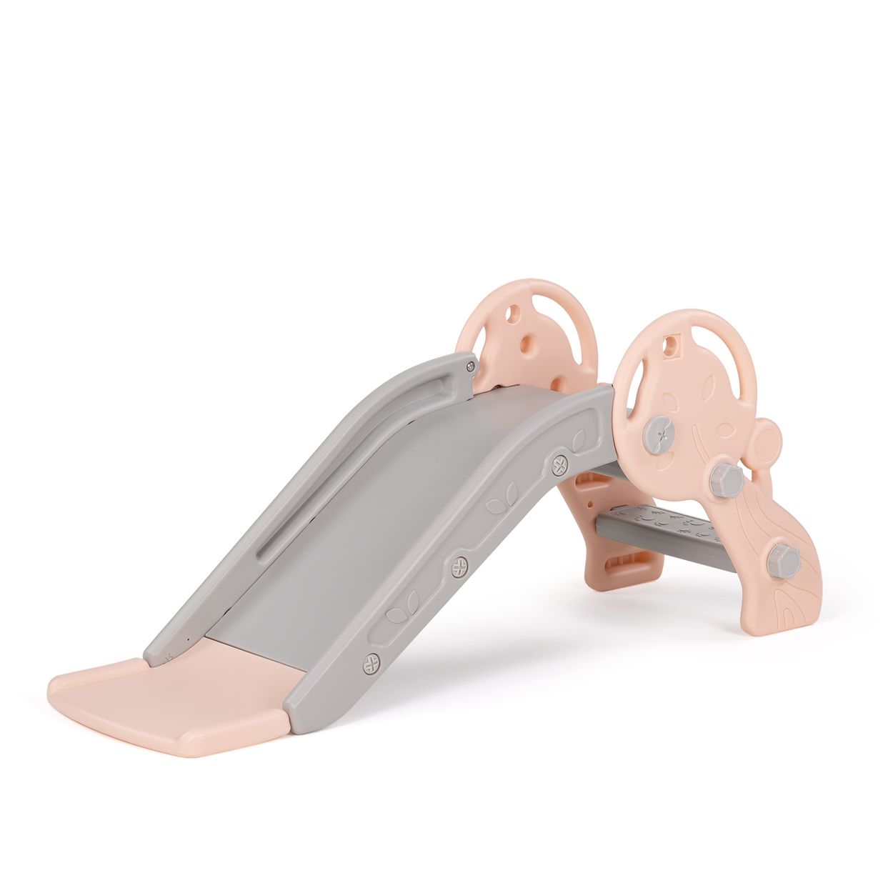 Chipolino Kinderrutsche Baum 116 cm Rutschl&auml;nge Stufen Basketballkorb wetterfest rosa 