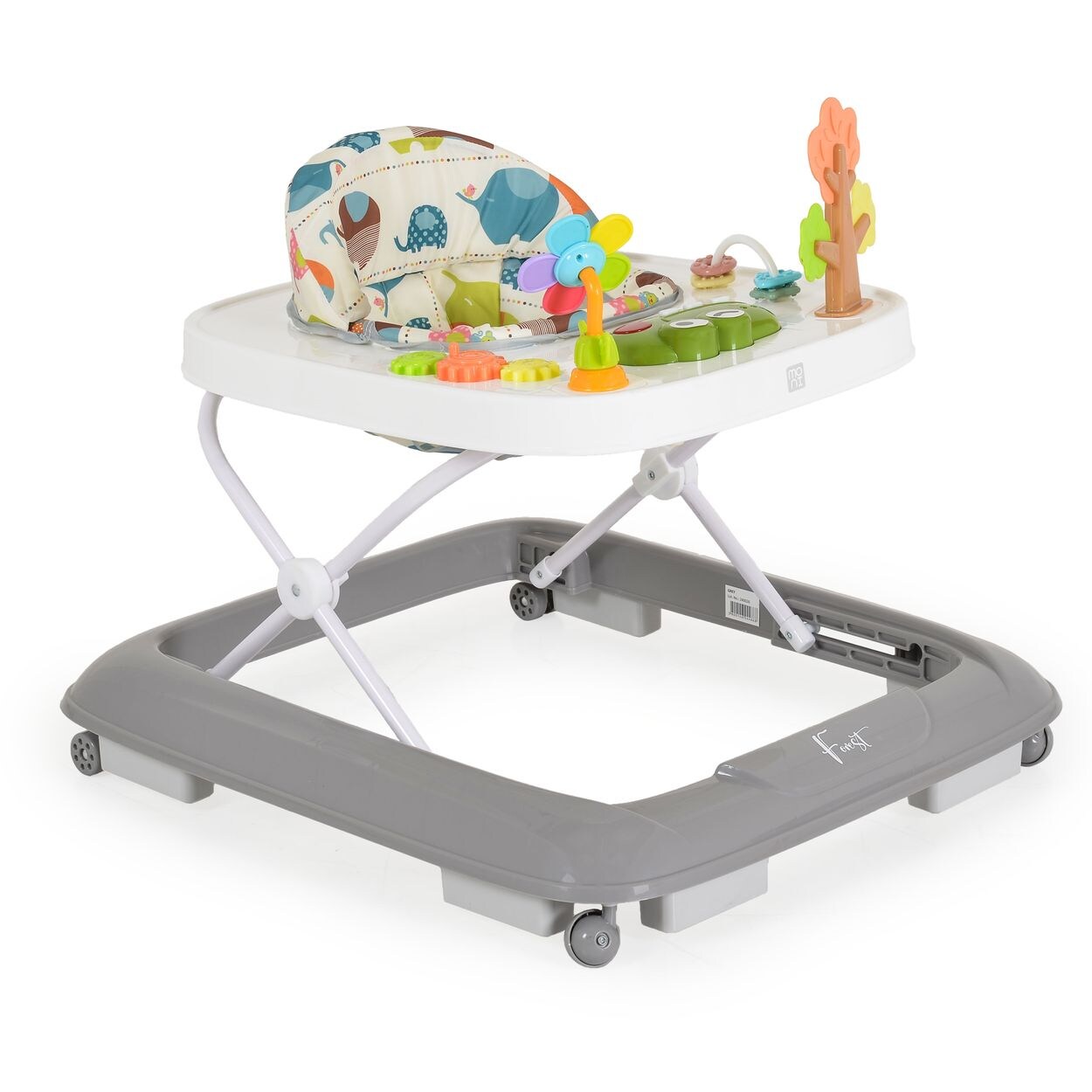Lauflernhilfe Forest Lieder Lichter Spielcenter Räder faltbar Stopper  grau