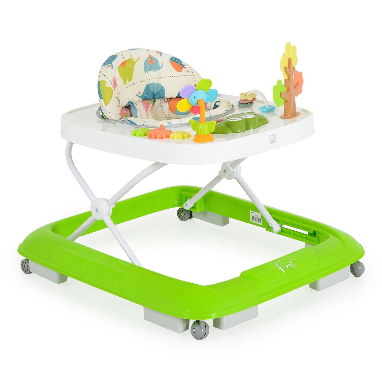 Lauflernhilfe Forest Lieder Lichter Spielcenter Räder faltbar Stopper  grün