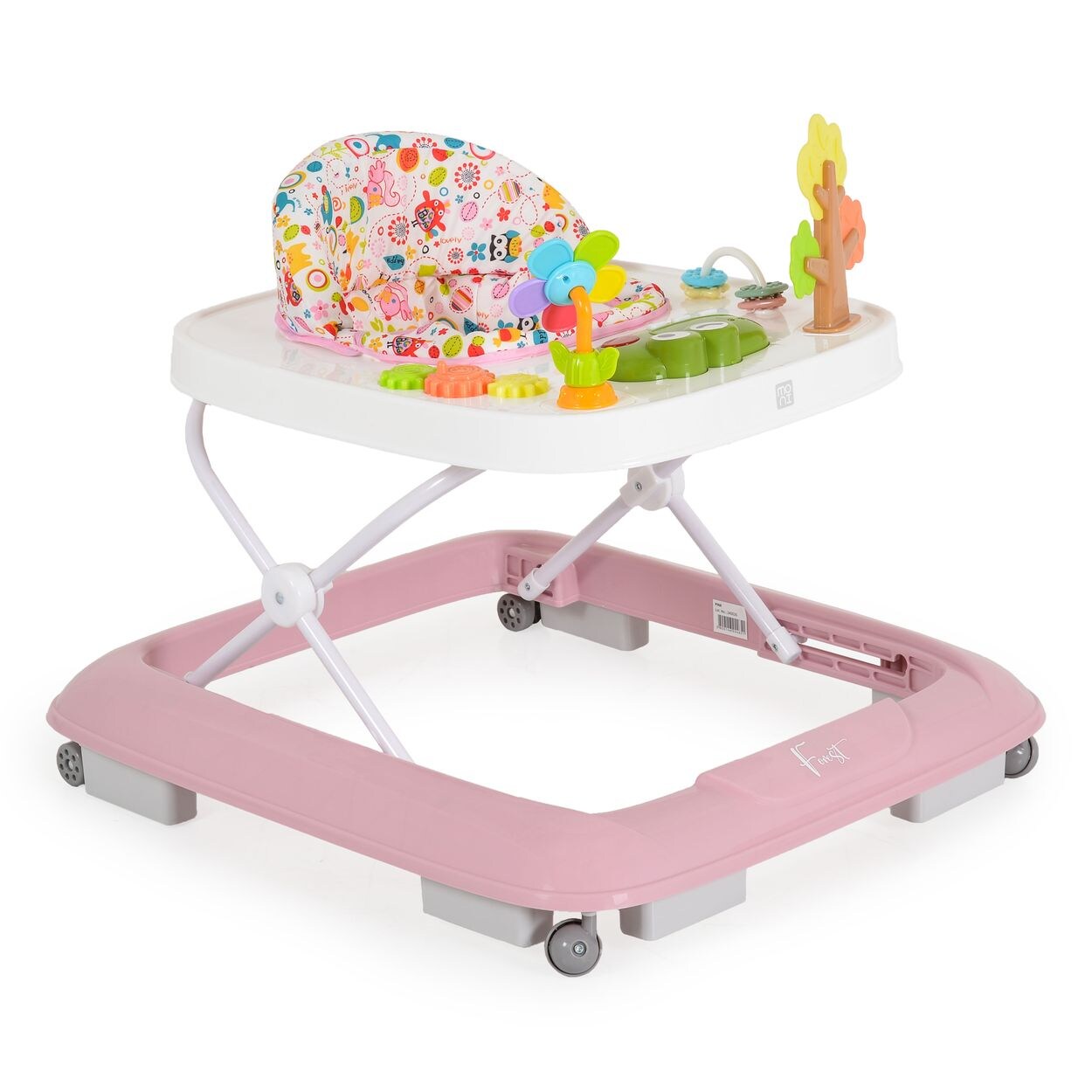 Lauflernhilfe Forest Lieder Lichter Spielcenter Räder faltbar Stopper  rosa