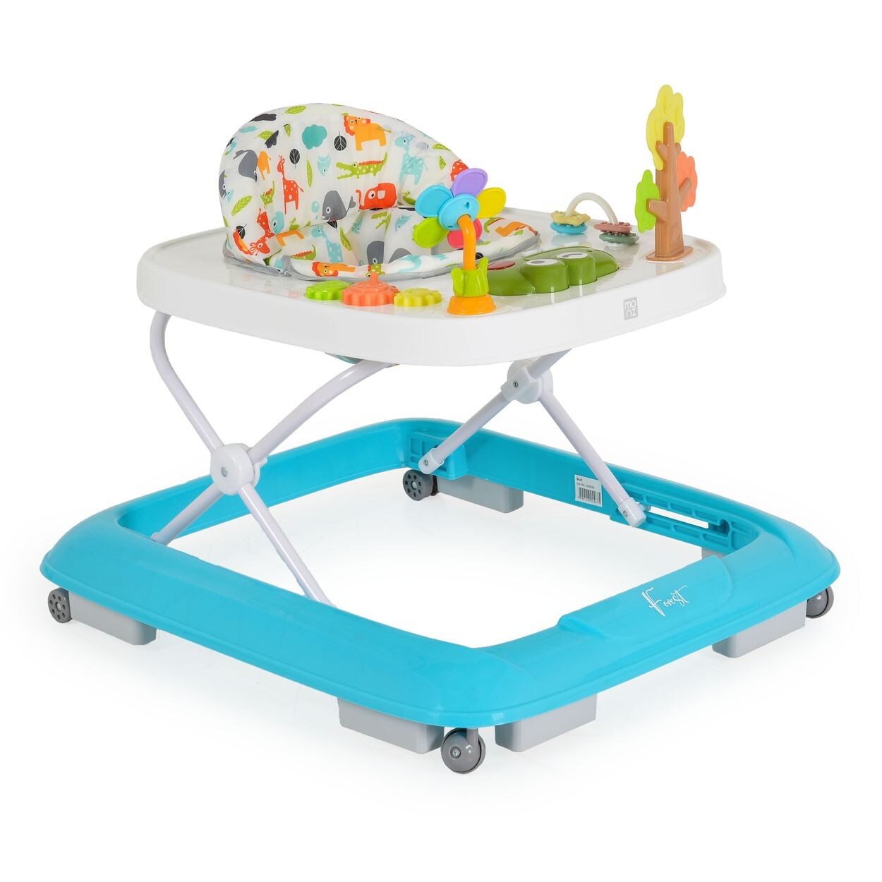 Lauflernhilfe Forest Lieder Lichter Spielcenter Räder faltbar Stopper  blau weiß