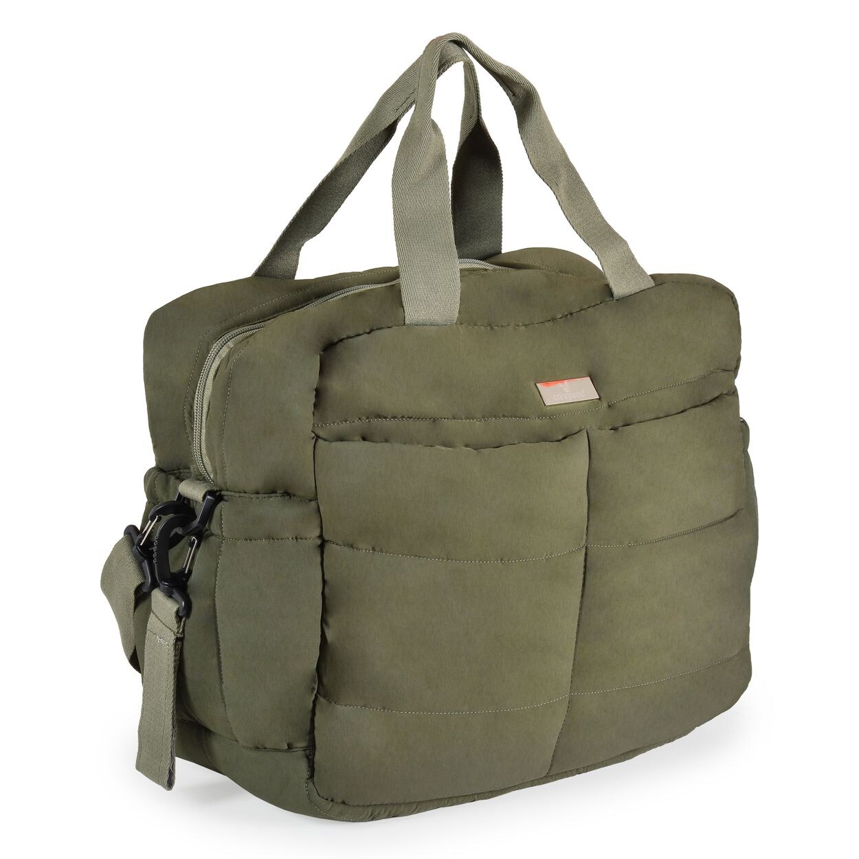 Wickeltasche Solana Clips Wickelunterlage Seitentaschen Isoliertasche grün