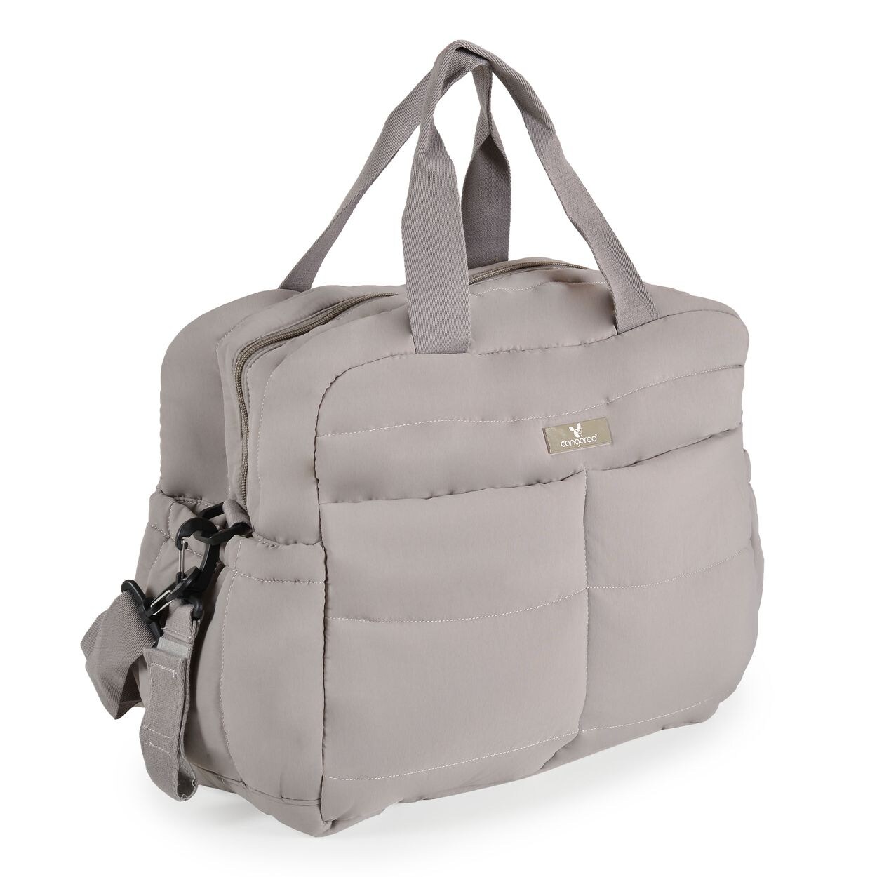 Wickeltasche Solana Clips Wickelunterlage Seitentaschen Isoliertasche grau