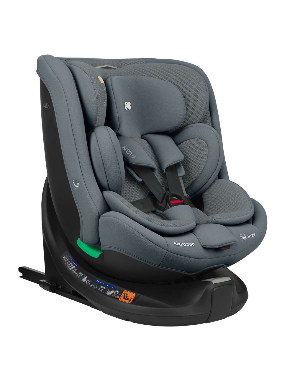 Kikka boo Kindersitz i-Van i-Size (40-150cm) Isofix Gruppe 0+/1/2/3 Kopfstütze dunkelgrau