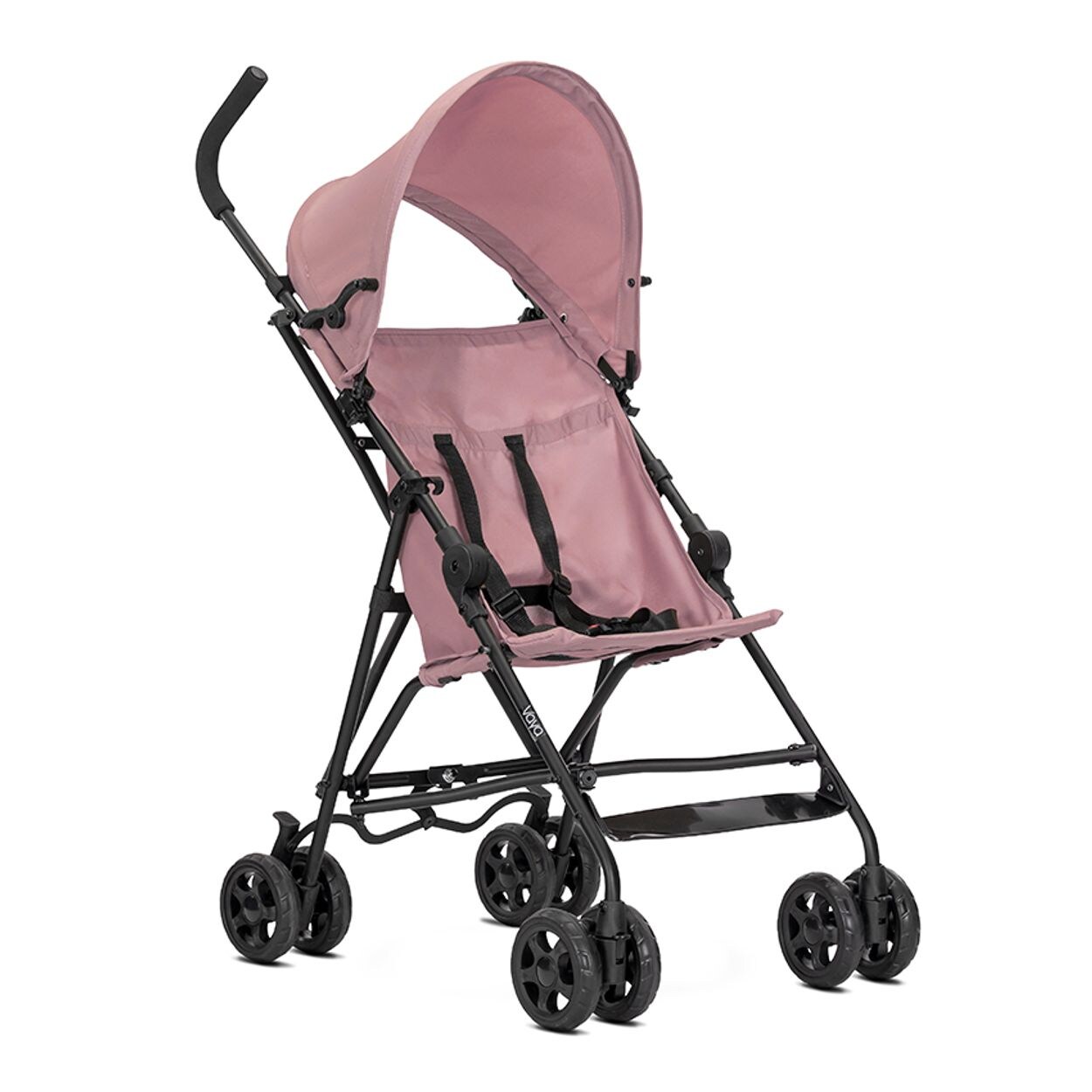 Kinderwagen Buggy Vaya verstellbares Sonnendach, klappbar, Fußstütze pink