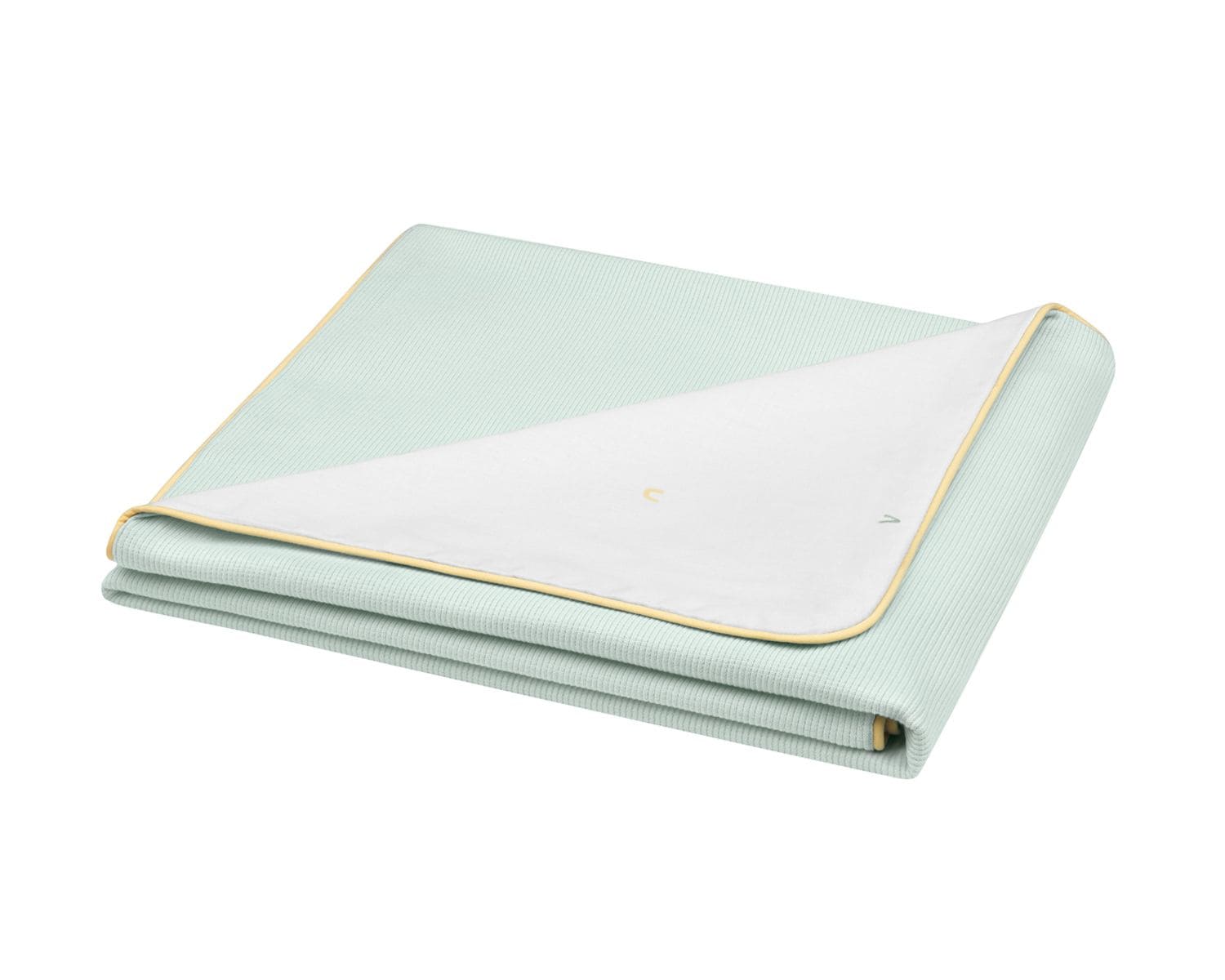 Kikka boo Baby-Sommerdecke 100 x 80 cm, 100% Baumwolle, Wendedecke, ab Geburt gr&uuml;n 