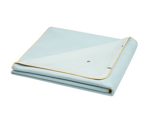 Kikka boo Baby-Sommerdecke 100 x 80 cm, 100% Baumwolle, Wendedecke, ab Geburt hellblau 