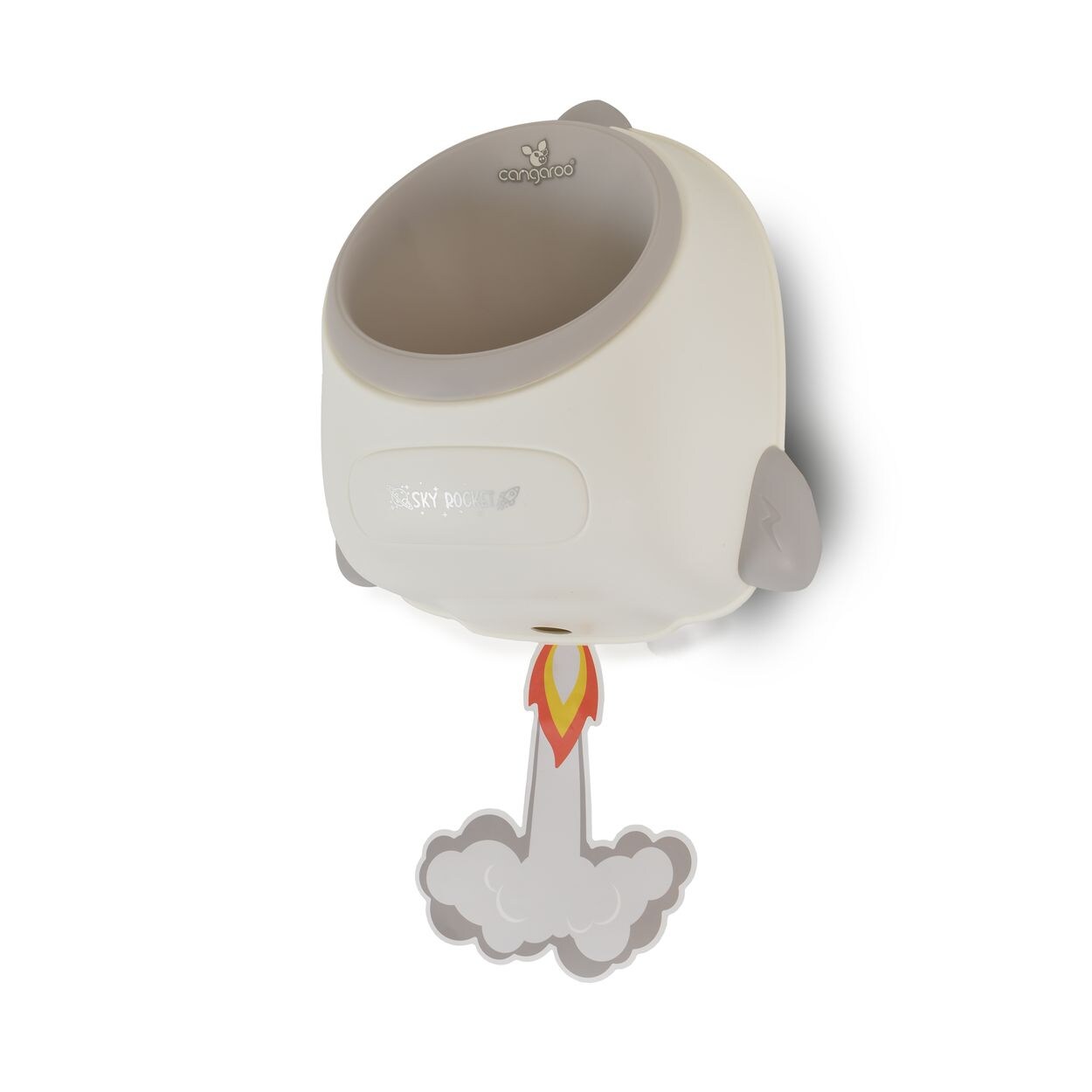 Urinal Rocket Toilettentrainer, Raketenaufkleber, Behälter abnehmbar grau