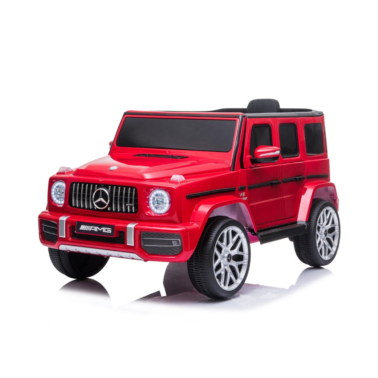 Kinder Elektroauto SUV Mercedes-Benz AMG G63 Radio Vierradfederung MP3 rot