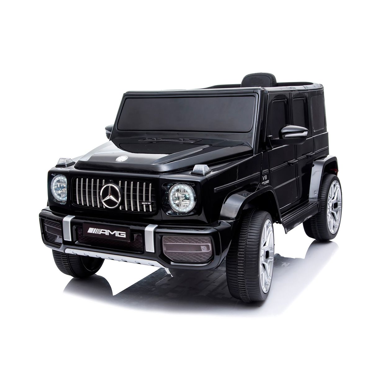 Chipolino Kinder Elektroauto SUV Mercedes-Benz AMG G63 Radio Vierradfederung MP3 schwarz 