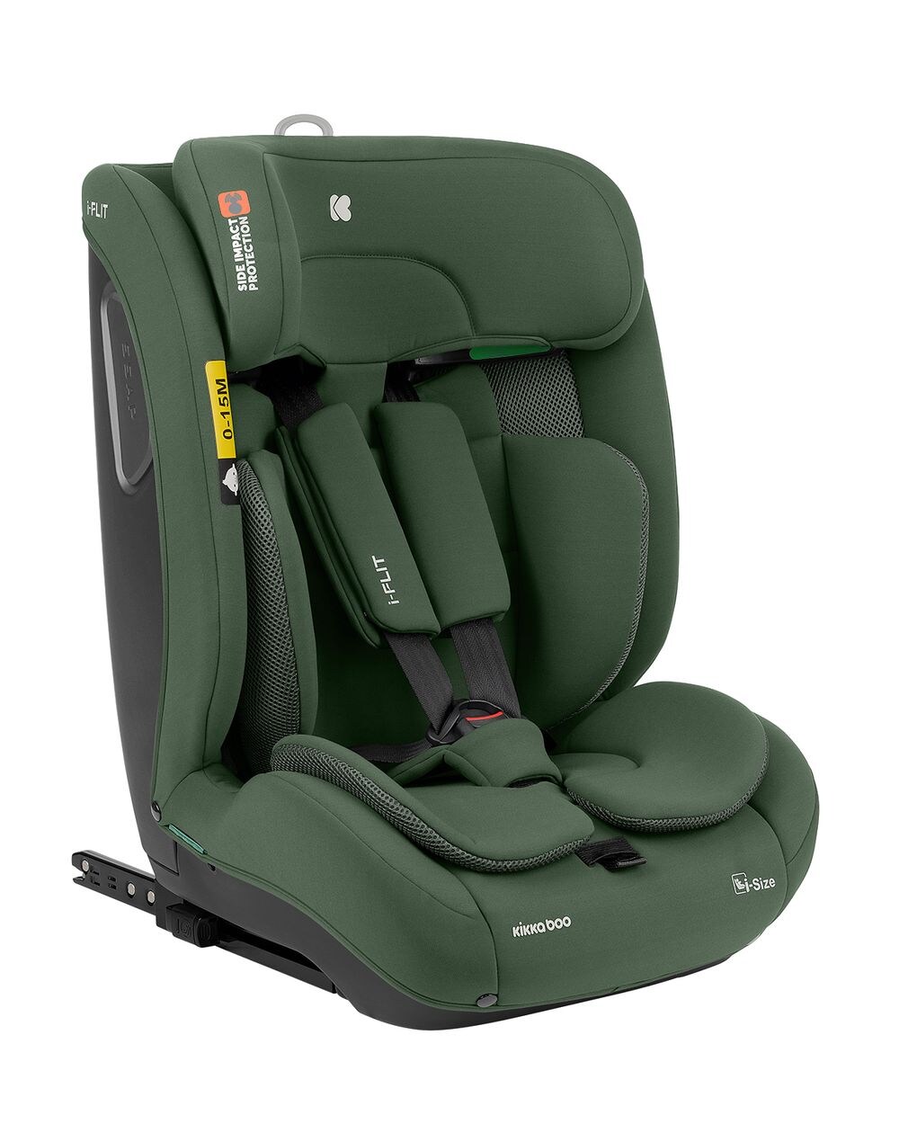 Kikka boo Kindersitz i-Flit i-Size (76-150cm) Isofix Kopfstütze verstellbar SPS grün
