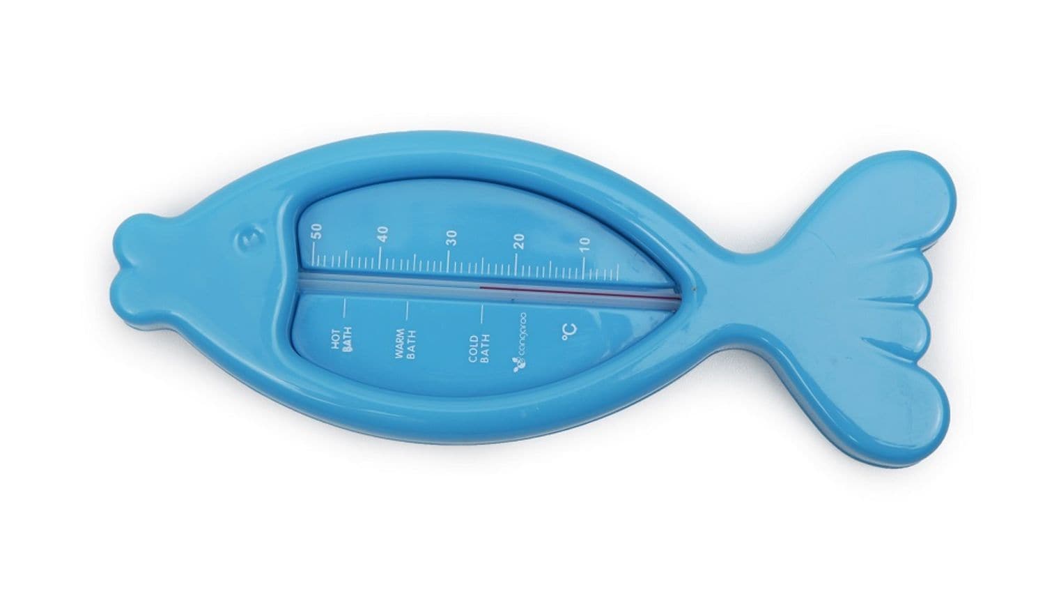 Cangaroo Wasserthermometer Fisch blau, Badethermometer f&uuml;r ein sicheres Baden 
