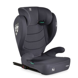 Moni Kindersitz i-Race i-Size 100-150 cm Isofix Rückenlehne abnehmbar Kopfstütze grau 