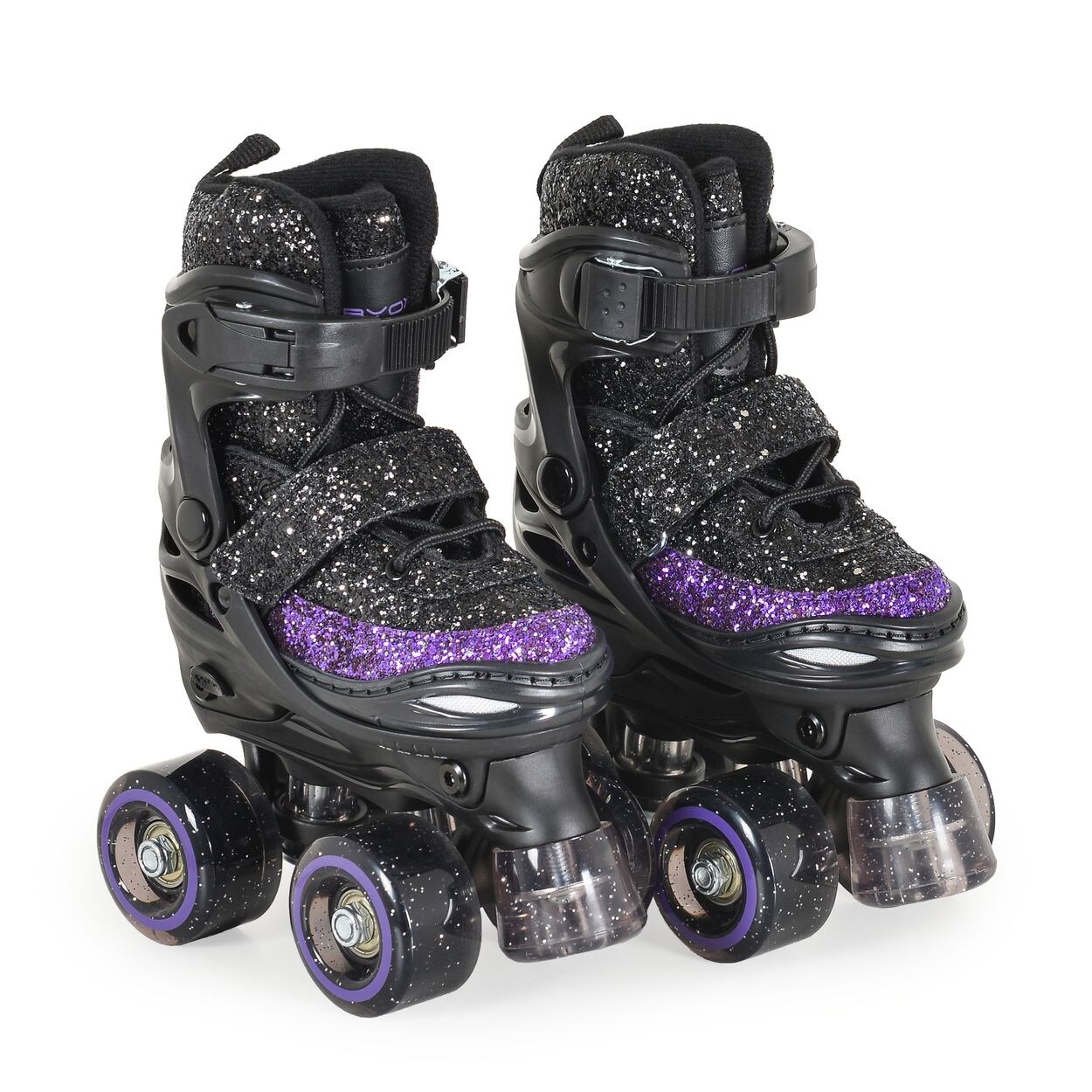 Rollschuhe Sparkle, PU-Räder, verschiedene Größen, ABEC-5-Lager, PU-Bremse XS (Gr. 26-29)
