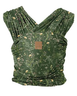 Kikkaboo Tragehilfe Isla Tragetuch Babymütze Aufbewahrungstasche Universalgröße dunkelgrün 