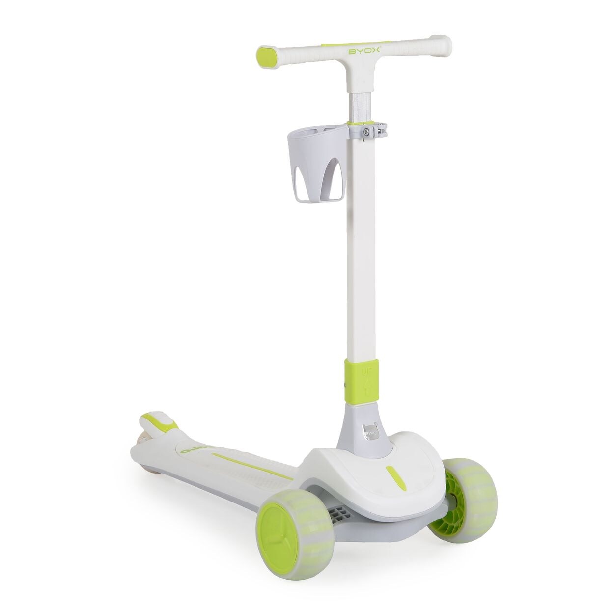 Kinderroller Aero klappbar Getränkehalter Hinterradbremse höhenverstellbar grün