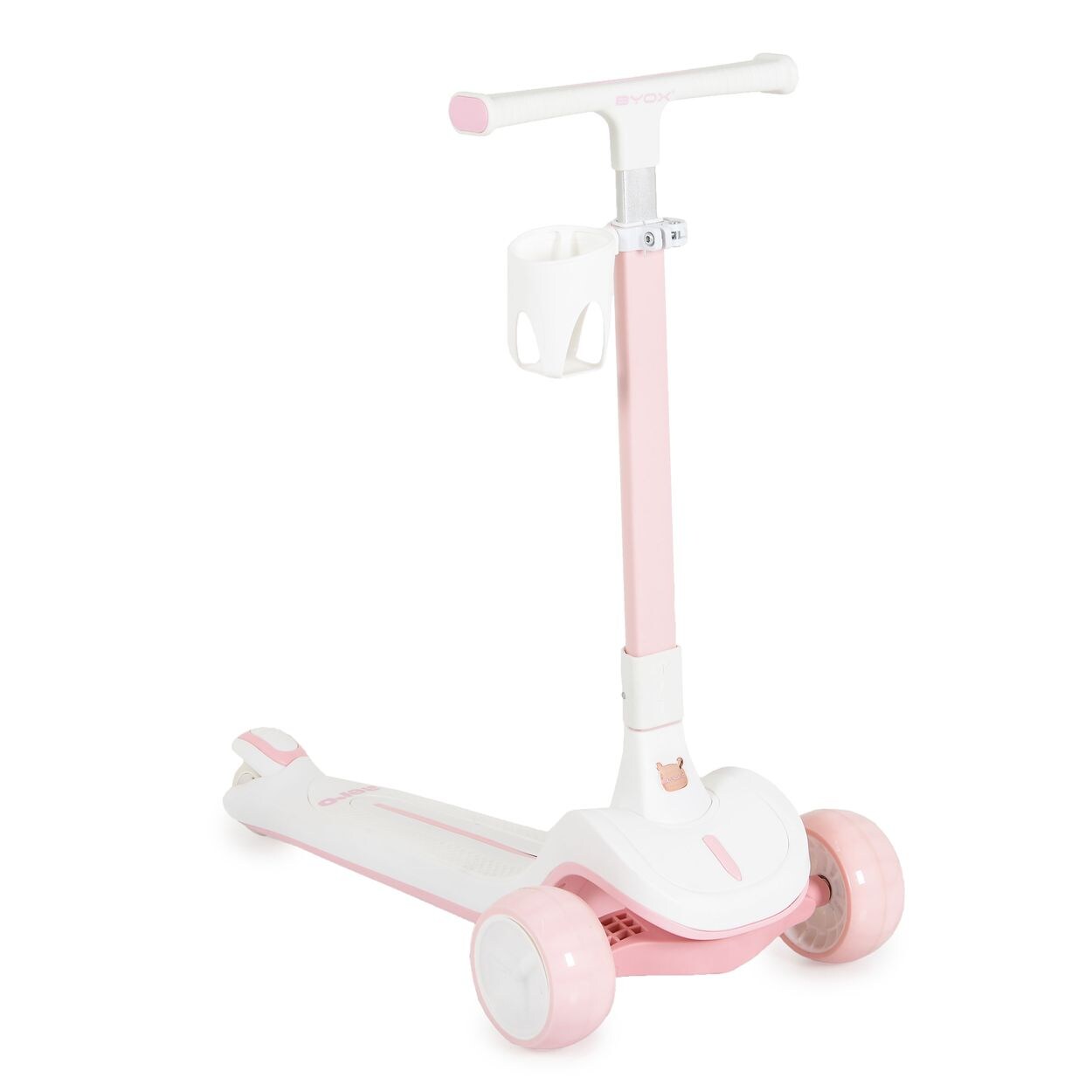 Kinderroller Aero klappbar Getränkehalter Hinterradbremse höhenverstellbar rosa