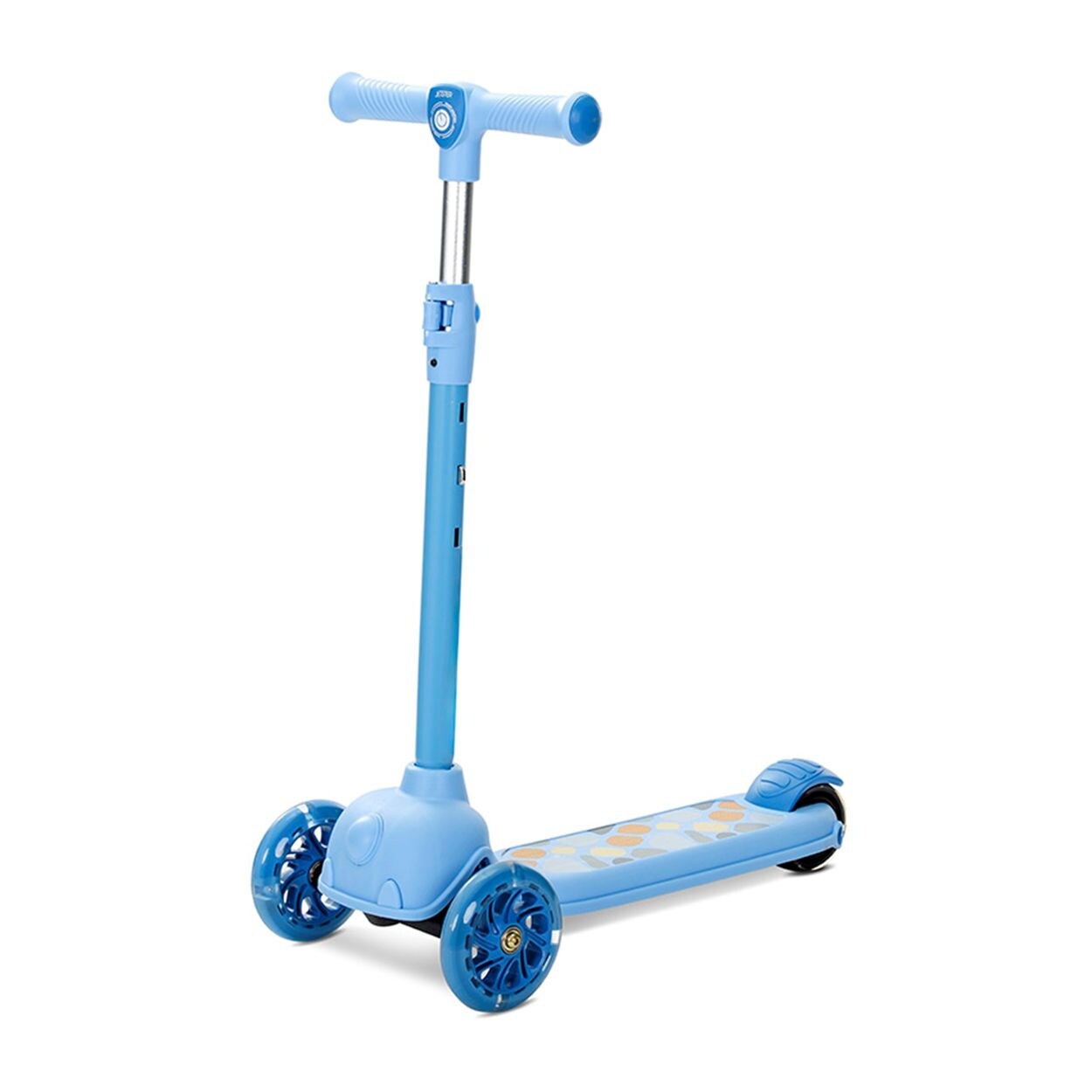 Kinderroller Jetster PU-Rollen, ABEC-9 Lenker abnehmbar höhenverstellbar blau