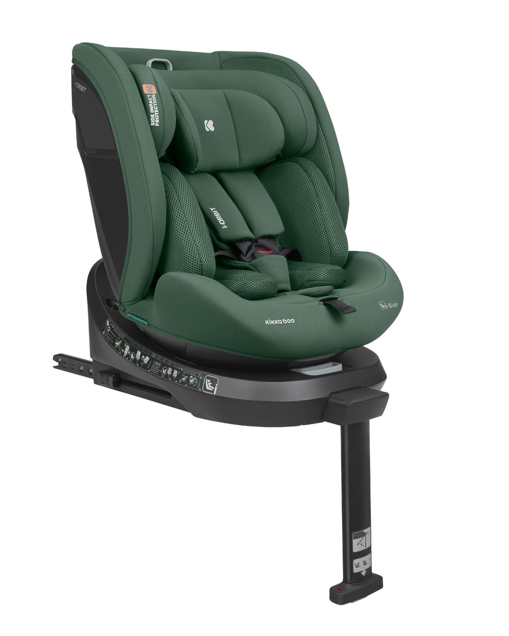 Kikka boo Kindersitz i-Orbit i-Size (40-150cm) Gruppe 0+/1/2/3 Isofix St&uuml;tzbein dunkelgrau 