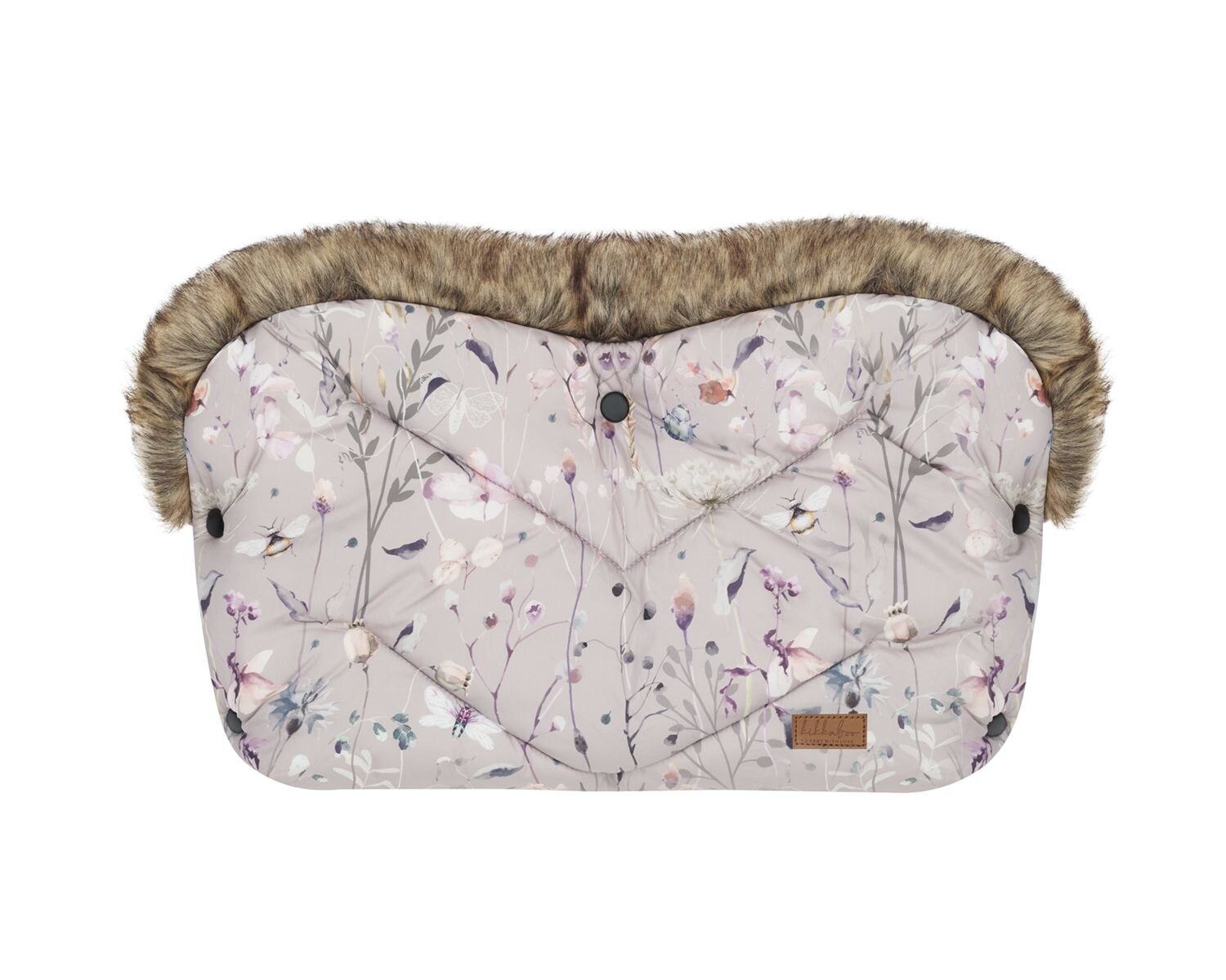 Kikka boo Kinderwagen Handwärmer Luxury, Druckknöpfe, Steppdesign, Handmuff grau
