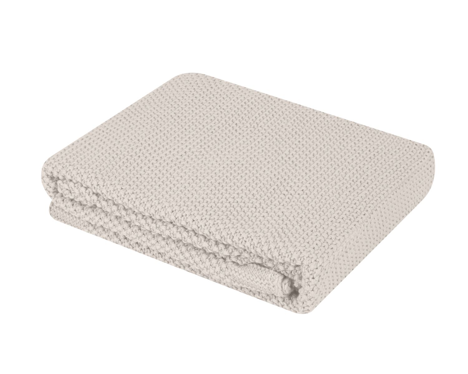 Kikka boo Babydecke Dream Big gestrickt,100% Baumwolle 100 x 75 cm Kuscheldecke beige 