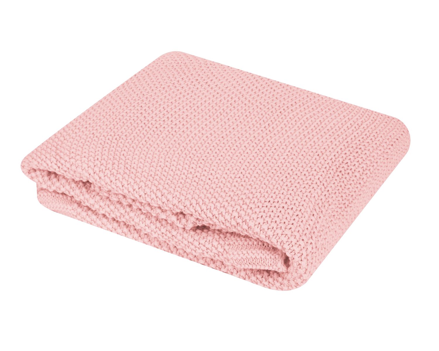Kikka boo Babydecke Dream Big gestrickt,100% Baumwolle 100 x 75 cm Kuscheldecke rosa 