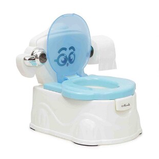 Moni Töpfchen Omo, Rückenlehne, Haltegriffe abnehmbarer Behälter, Spritzschutz blau 