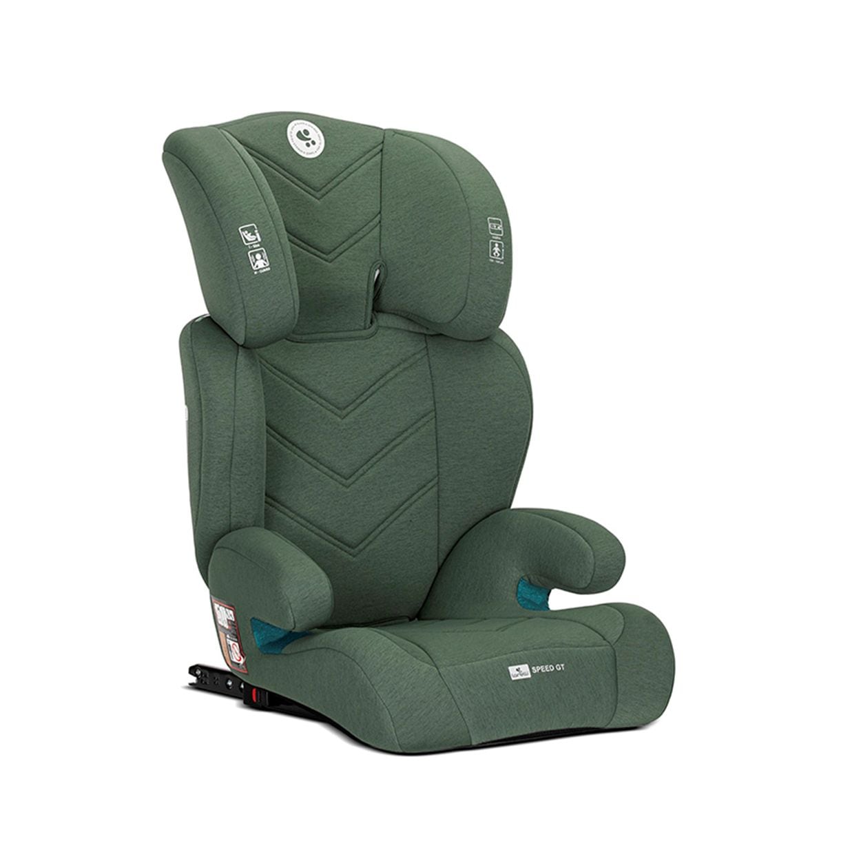 Lorelli Kindersitz Speed GT i-Size (100-150cm) Gruppe 2/3 Isofix Kopfst&uuml;tze gr&uuml;n 