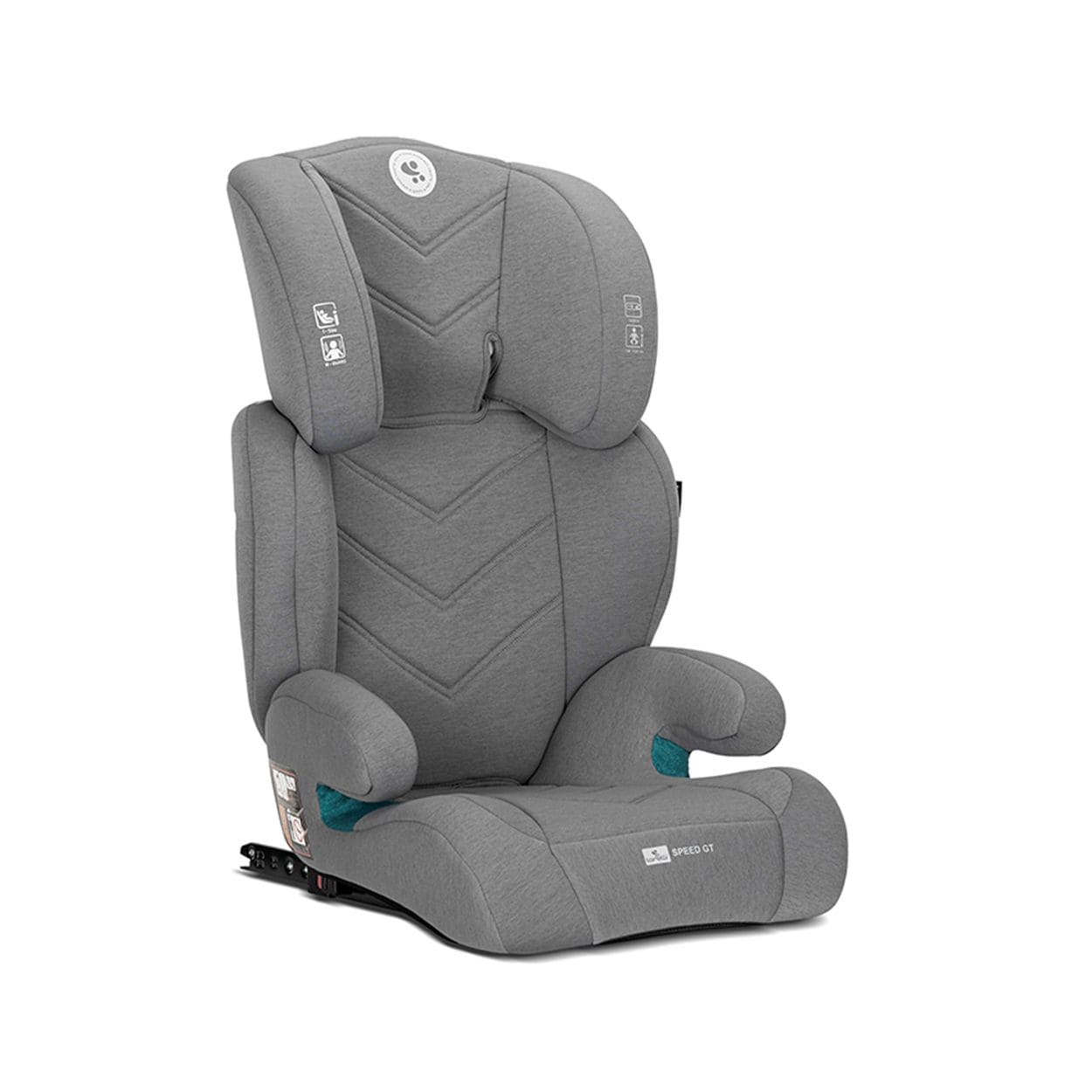 Lorelli Kindersitz Speed GT i-Size (100-150cm) Gruppe 2/3 Isofix Kopfst&uuml;tze grau 