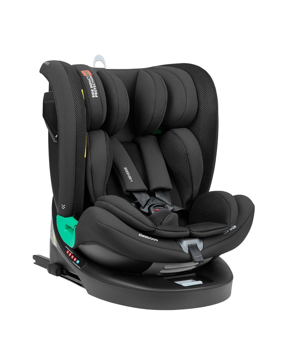 Kikka boo Kindersitz i-Reverse i-Size (40-150cm) Isofix 360-Drehung 5-Punkt-Gurt schwarz 