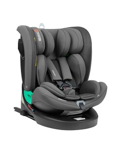 Kikka boo Kindersitz i-Reverse i-Size (40-150cm) Isofix 360-Drehung 5-Punkt-Gurt grau 