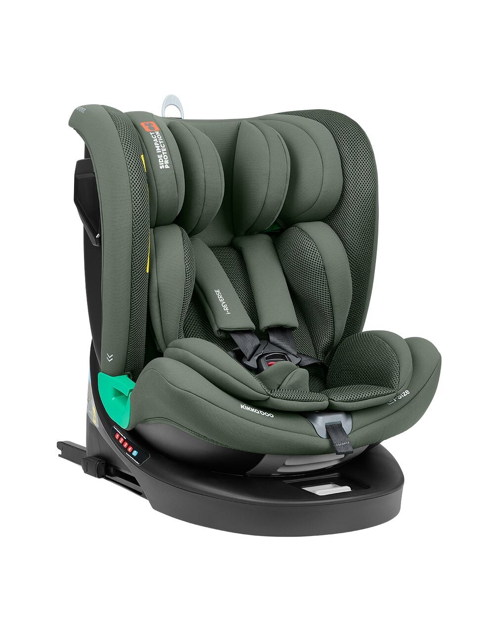 Kikka boo Kindersitz i-Reverse i-Size (40-150cm) Isofix 360-Drehung 5-Punkt-Gurt grün