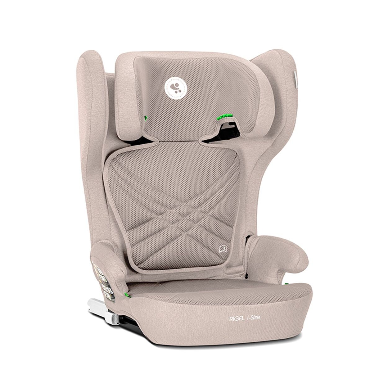 Kindersitz Rigel i-Size (100-150cm) Gruppe 2/3 faltbar Isofix Kopfstütze beige