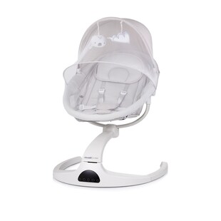Chipolino Babywippe E-Sway Fernbedienung Musik Bluetooth Plüschtiere Timer Gurt grau 