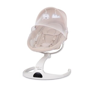 Chipolino Babywippe E-Sway Fernbedienung Musik Bluetooth Plüschtiere Timer Gurt beige 