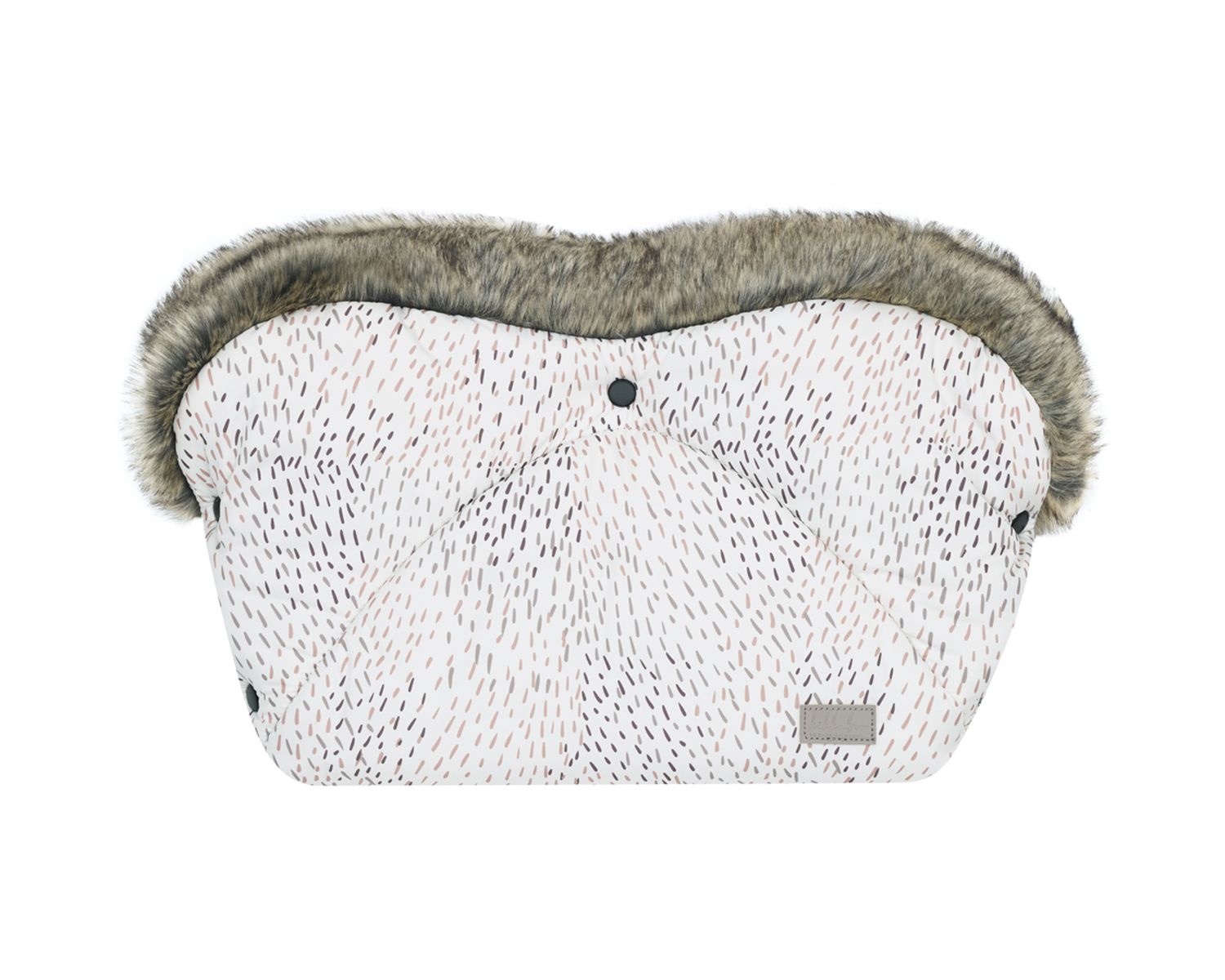 Kikka boo Kinderwagen Handw&auml;rmer Trendy, Fleecefutter, wasserabweisend, Kn&ouml;pfe wei&szlig; 