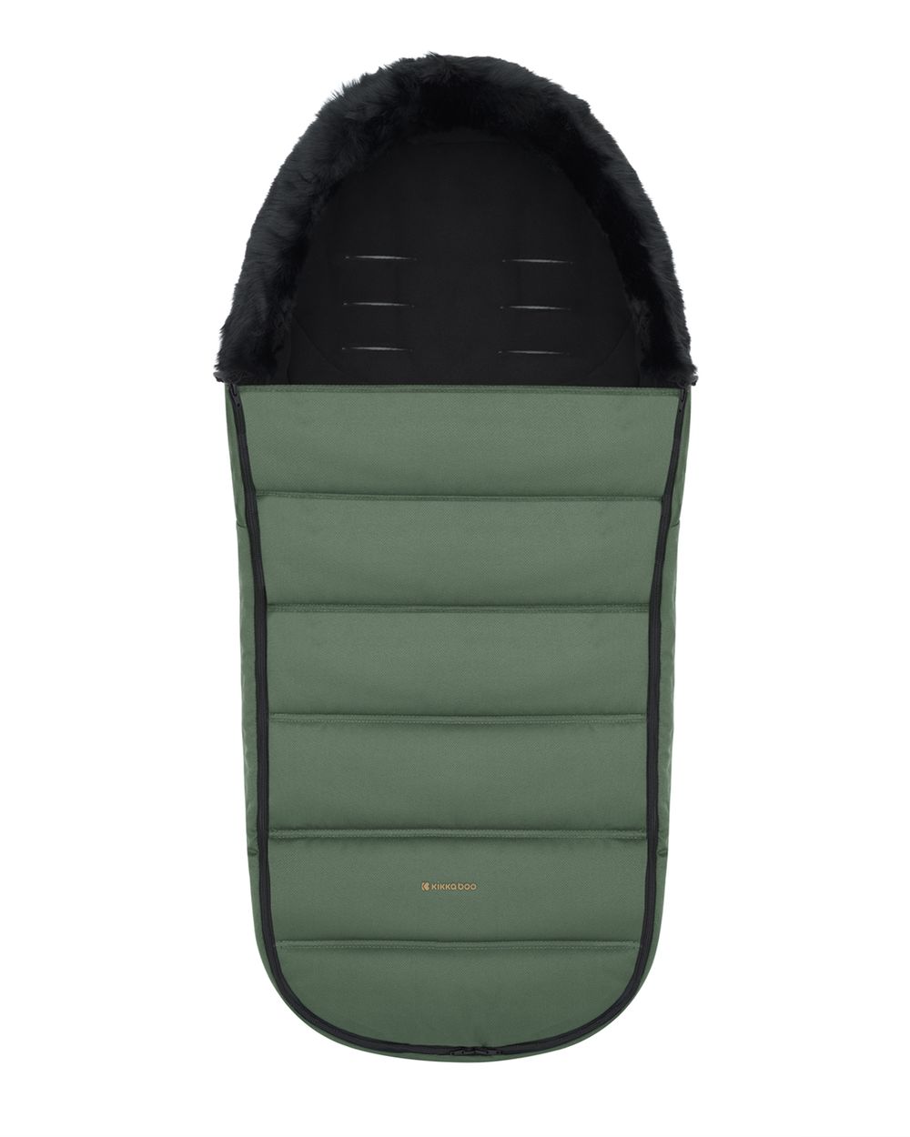 Kikka boo Fu&szlig;sack Urban f&uuml;r Kinderwagen Rei&szlig;verschluss Steppdesign Gurt&ouml;ffnungen gr&uuml;n 