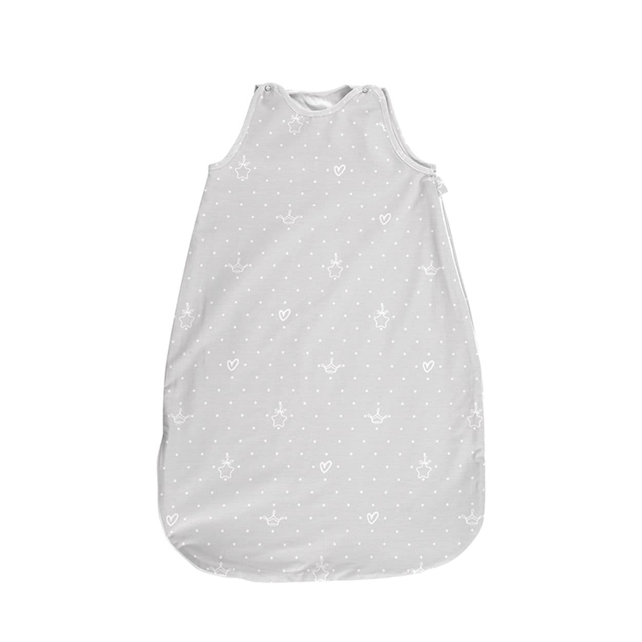 Lorelli Baby Winterschlafsack 85 cm 100% Baumwolle, 2,5 TOG, Ma&szlig;e 80 x 45 x 3 cm grau gemustert 