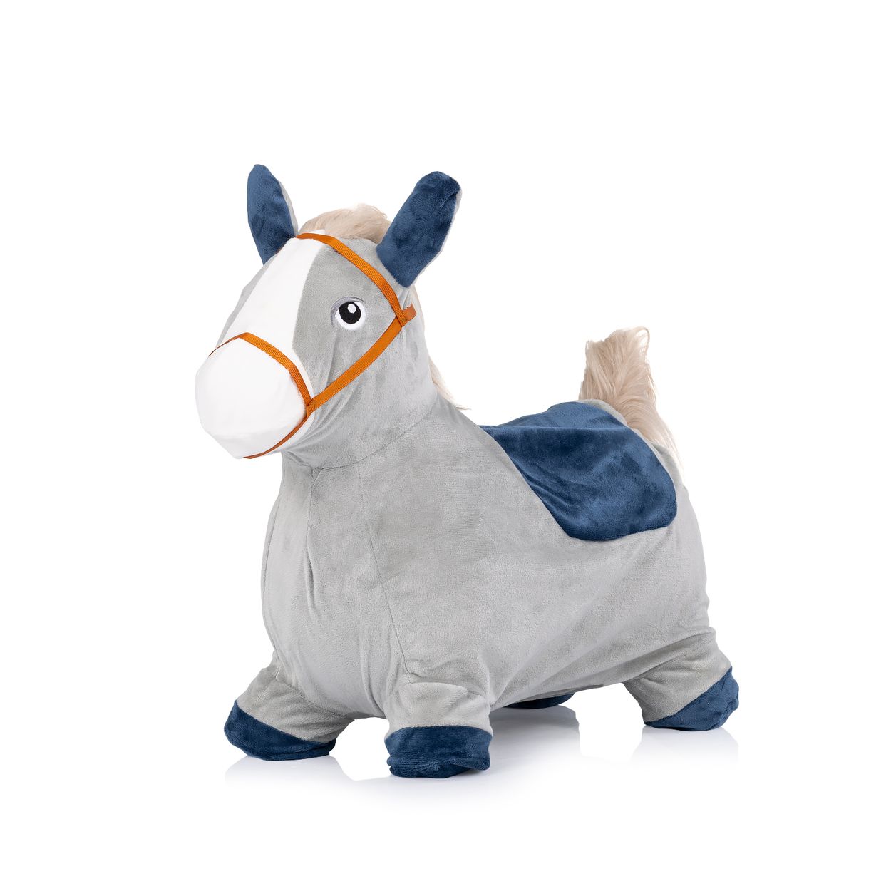 Chipolino H&uuml;pfspielzeug H&uuml;pftiere Musik lustige Effekte aufblasbar Pl&uuml;schbezug blau 