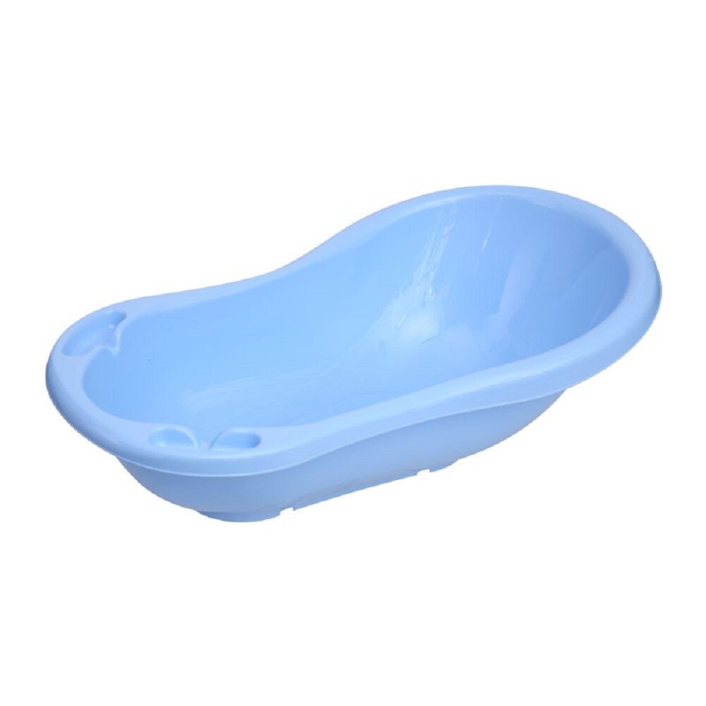 Lorelli Babybadewanne mit Ablagef&auml;cher, 84 cm lang, ergonomische Form ab Geburt blau 