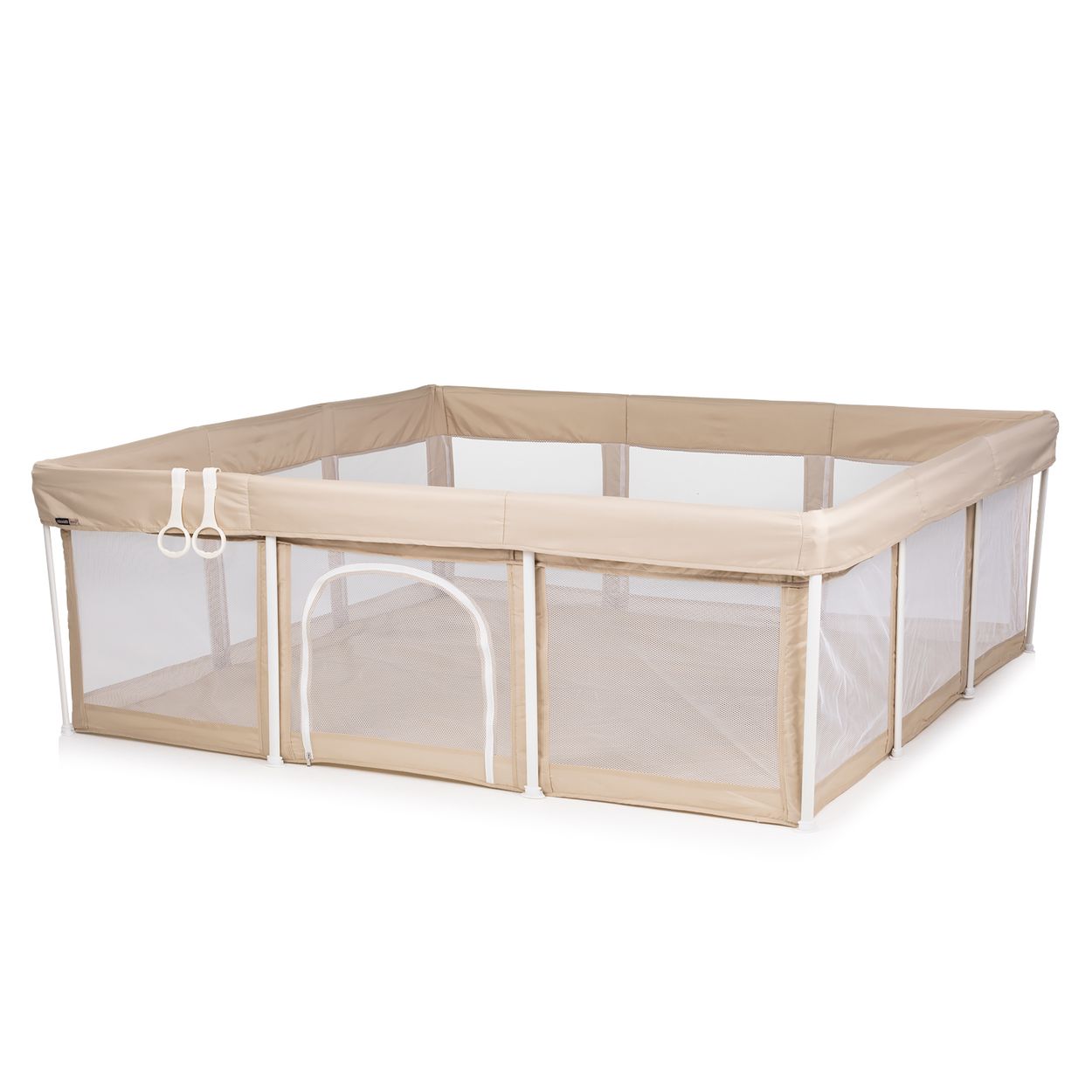 Chipolino Laufstall Easy Set Spielmatte 180 x 180 cm Aufbewahrungstasche weich beige 