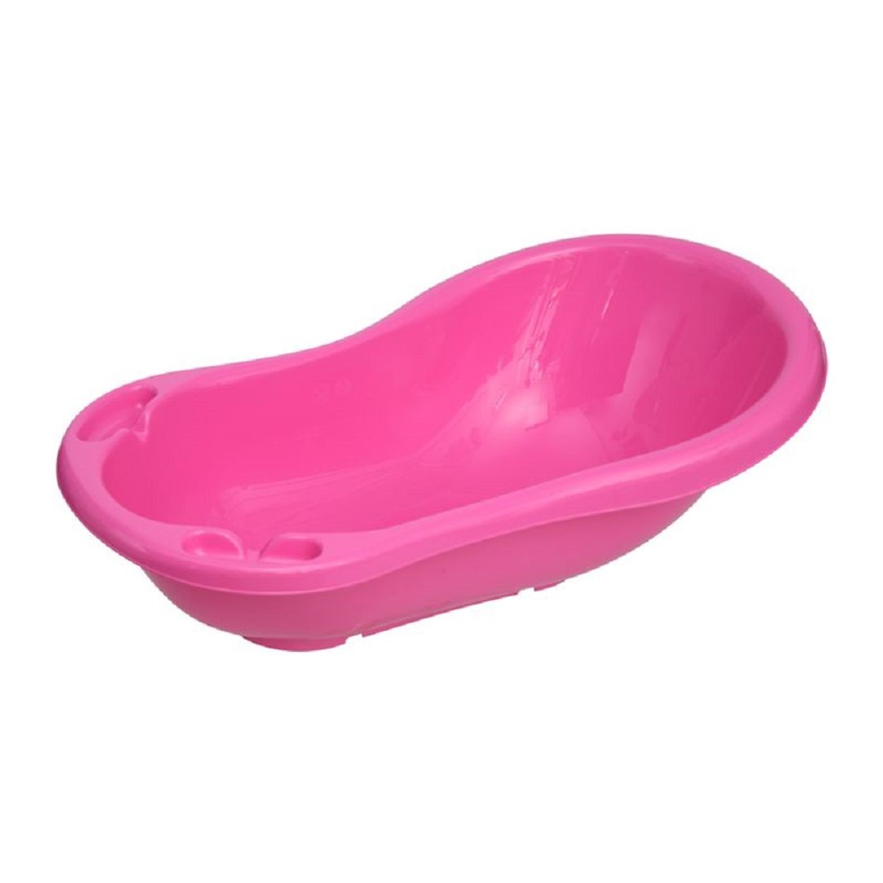 Lorelli Babybadewanne mit Ablagef&auml;cher, 84 cm lang, ergonomische Form ab Geburt pink 