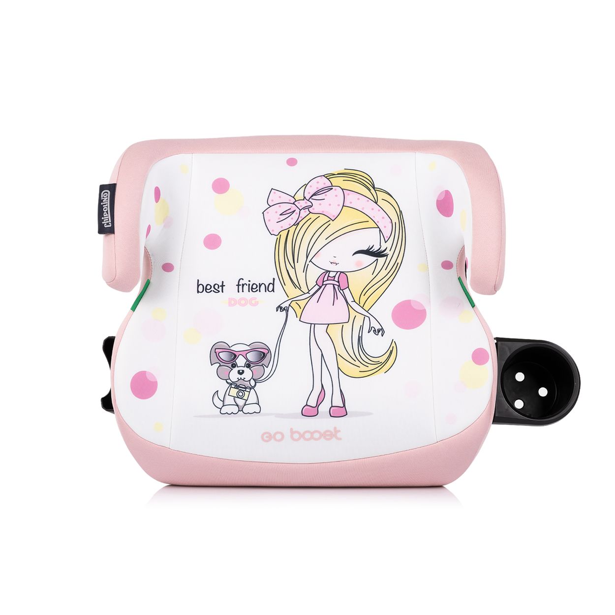 Chipolino Kindersitzerh&ouml;hung Go Boost i-Size (125-150cm) Getr&auml;nkehalter waschbar rosa 