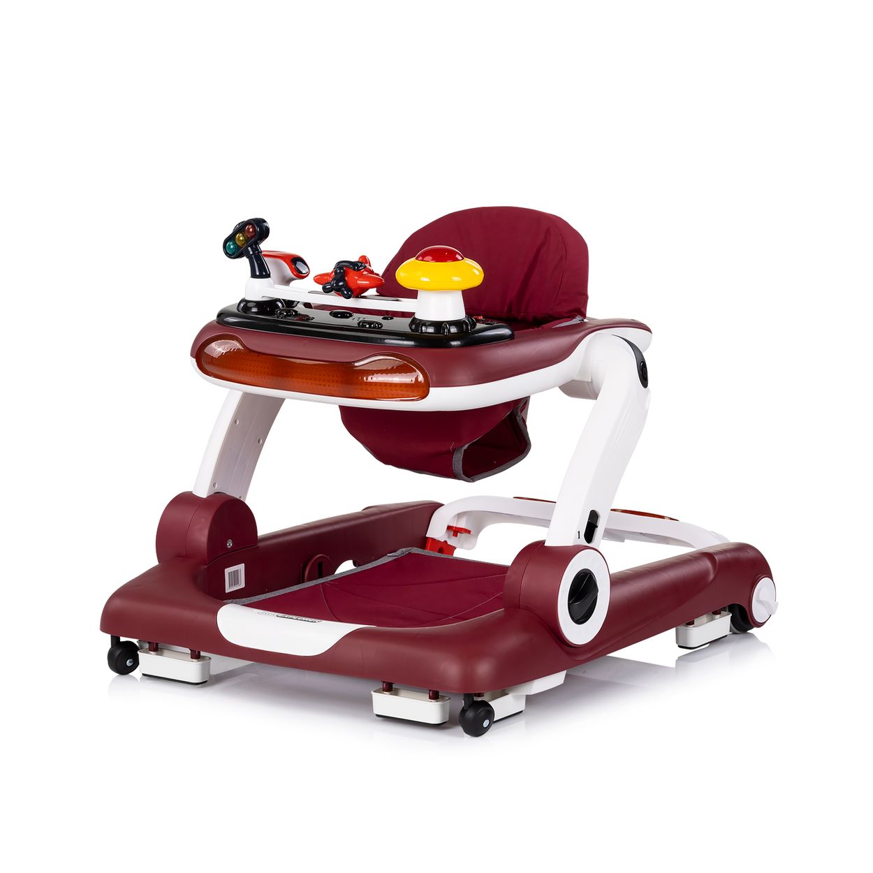 Chipolino Lauflernhilfe little Explorer 4 in 1 Laulernwagen Musik Stopper R&auml;der rot 