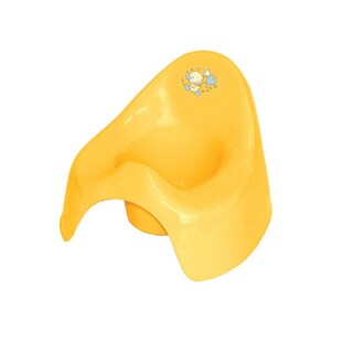 Lorelli Töpfchen aus unbedenklichem Kunststoff, Spritzschutz, leicht zu reinigen gelb 